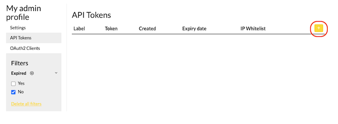 Add token